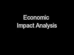 Economic Impact Analysis