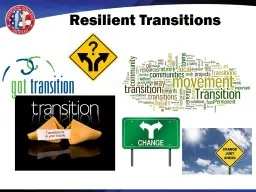 Resilient Transitions Agenda