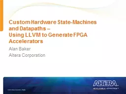 Custom Hardware State-Machines and