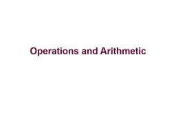 Operations  and  Arithmetic