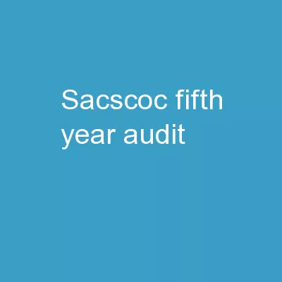SACSCOC Fifth-Year Audit