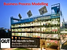 Prof. Marcello La Rosa BPM Discipline