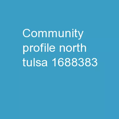 Community Profile: North Tulsa
