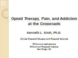 Opioid Therapy, Pain, and Addiction at the Crossroads