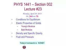 PHYS  1441  – Section