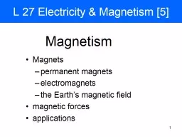 1 L 27 Electricity & Magnetism [5]