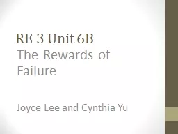 RE   3   Unit 6B The Rewards of Failure