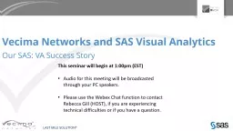 Vecima Networks and SAS Visual Analytics