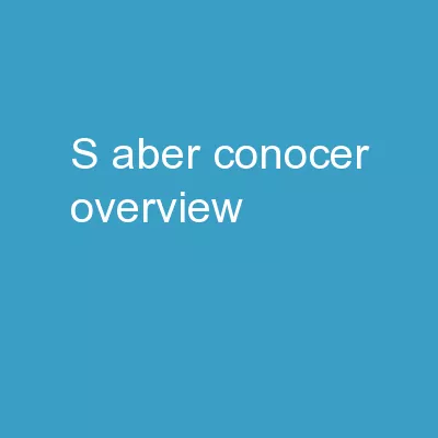 s aber/ conocer  (overview)