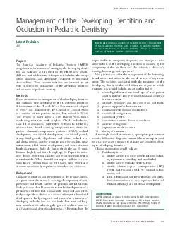 AMERICAN ACADEMY OF PEDIATRIC DENTISTRY CLINICAL GUIDE