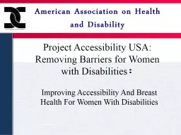 American Association on Health and Disability