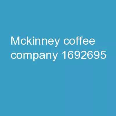 McKinney Coffee  Company