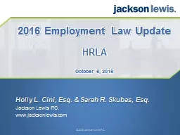 2016  Employment  Law  Update