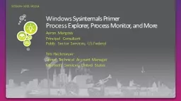 Windows  Sysinternals  Primer