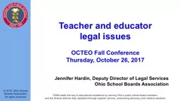 Teacher and educator  legal issues