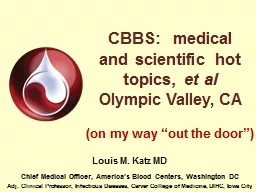 CBBS:  medical and scientific hot topics,