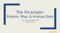 The  Viz -a- lyzer :  Explore, Map, & Analyze Data