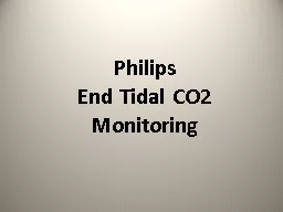 Philips End Tidal CO2 Monitoring