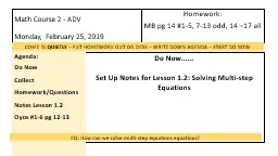 Math Course  2 - ADV  