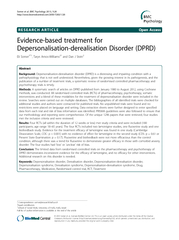 RESEARCH ARTICLE Open Access Evidencebased treatment f