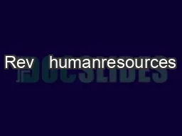 Rev   humanresources