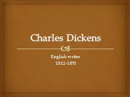 Charles Dickens English writer