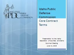 Idaho Public Defense Commission