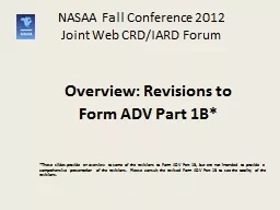 NASAA Fall Conference  2012