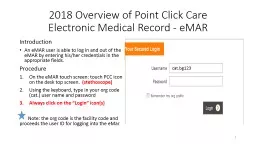 2018  Overview of Point Click Care