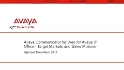 Avaya Communicator for Web for Avaya IP Office