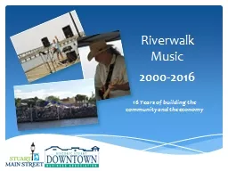 Riverwalk Music 2000-2016