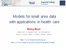 Models for small area data