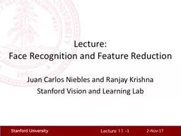 Lecture:  Face Recognition