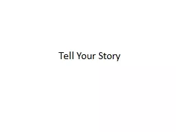 Tell Your Story Instructions