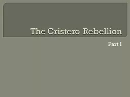 The  Cristero  Rebellion