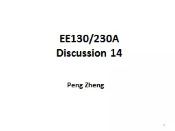 EE130/230A Discussion  14