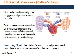 8.8 Partial Pressure (Dalton’s Law)