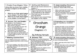 Groosham  Grange Chapters 1-3