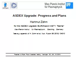 ASDEX Upgrade: Progress and Plans