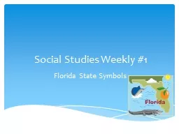 Social Studies Weekly #1