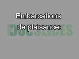 PPT-Embarcations de plaisance: thumbnail