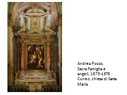 Andrea Pozzo,  Sacra Famiglia e angeli, 1675-1676