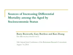 Sources of Increasing Differential Mortality among the Aged by Socioeconomic Status