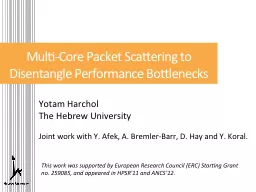 Multi-Core Packet Scattering to Disentangle Performance Bottlenecks