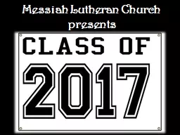 Messiah Lutheran Church presents