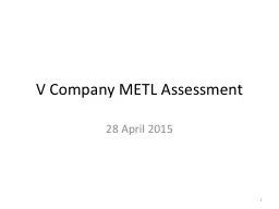 V Company METL Assessment