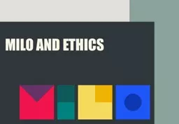 MILO and ethics 02/11/2018