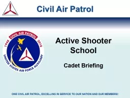 Active Shooter School Cadet Briefing