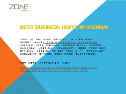 Best Business Hotel in Chennai