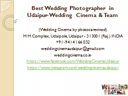 Best Wedding Photographer in Udaipur-Wedding Cinema&Team